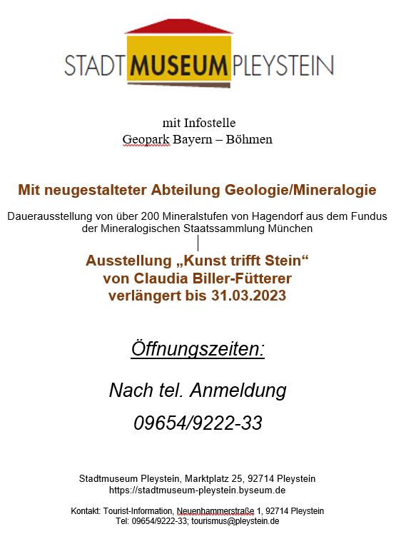 Öffnungszeiten Museum u Ausstellung
